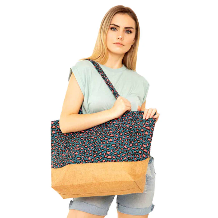 Stylish Leopard Print Tote Bag
