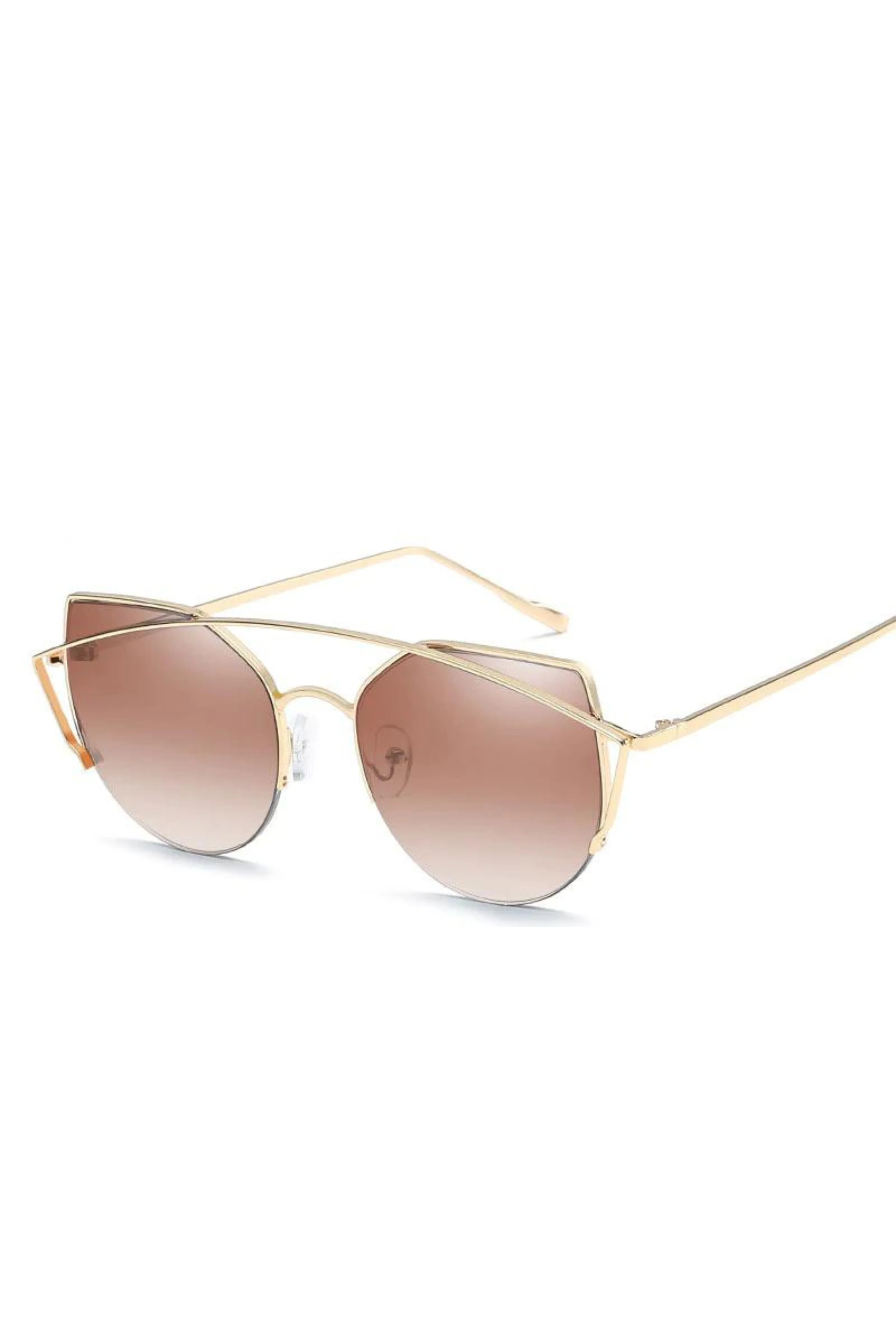 Chic Metallic Frame Sunglasses