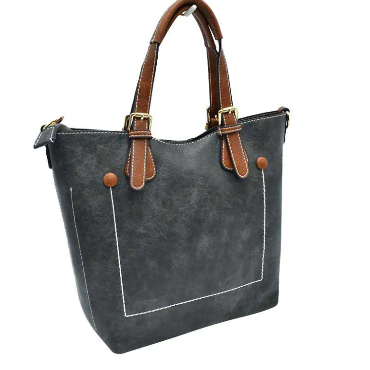 Elegant Faux Leather Tote Bag