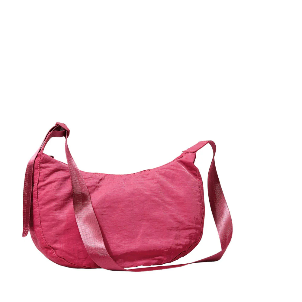 Vibrant Pink Canvas Shoulder Bag