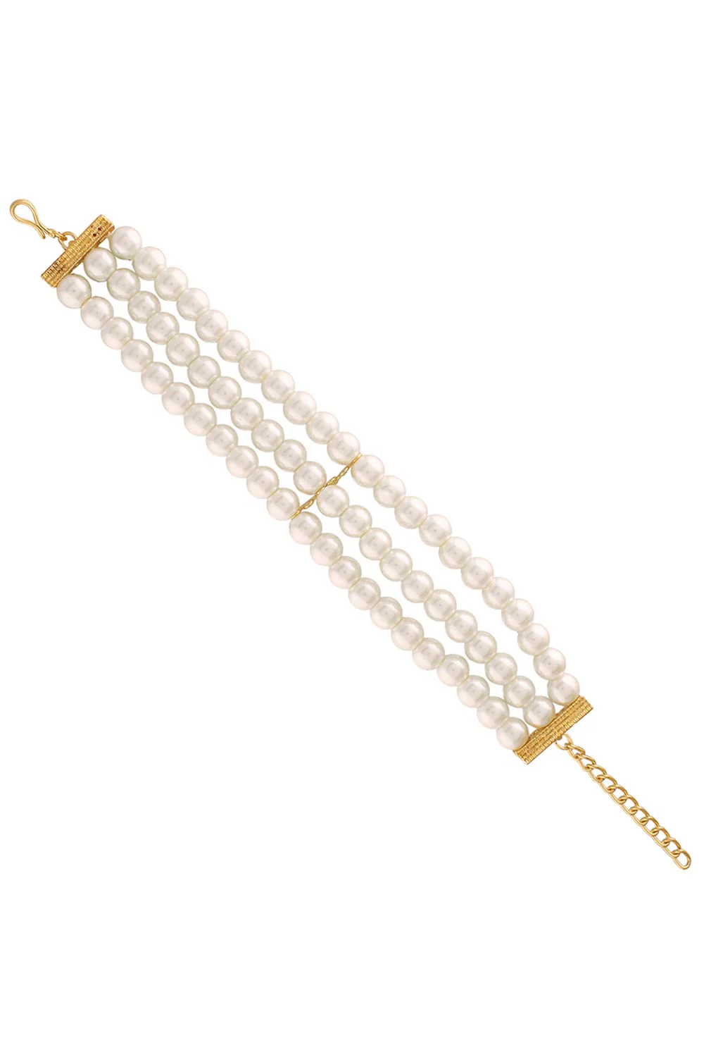 Elegant Faux Pearl Multi-Strand Bracelet
