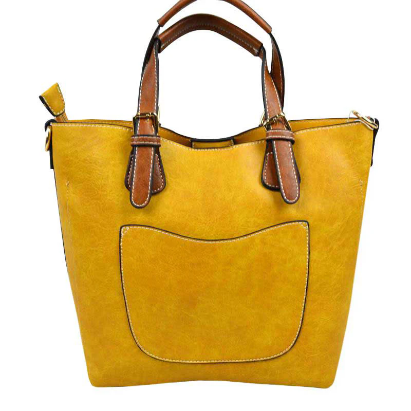 Elegant Faux Leather Tote Bag