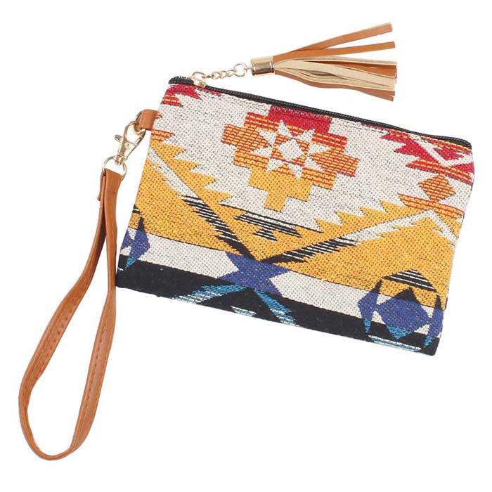 Stylish Ethnic Pattern Wristlet