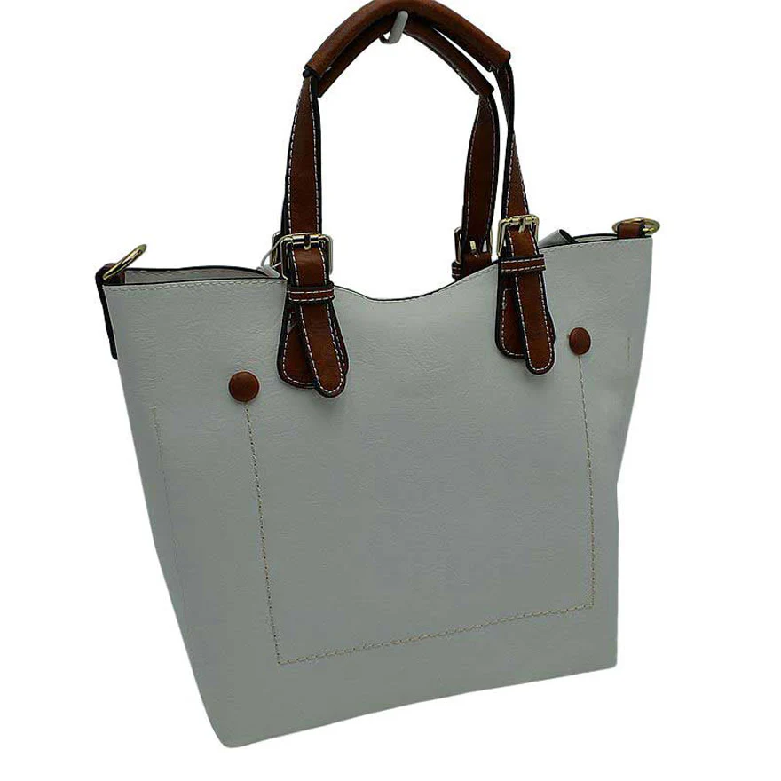 Elegant Faux Leather Tote Bag