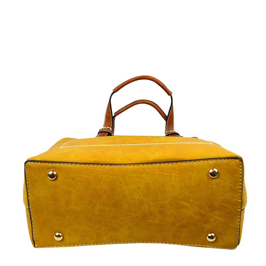 Elegant Faux Leather Tote Bag