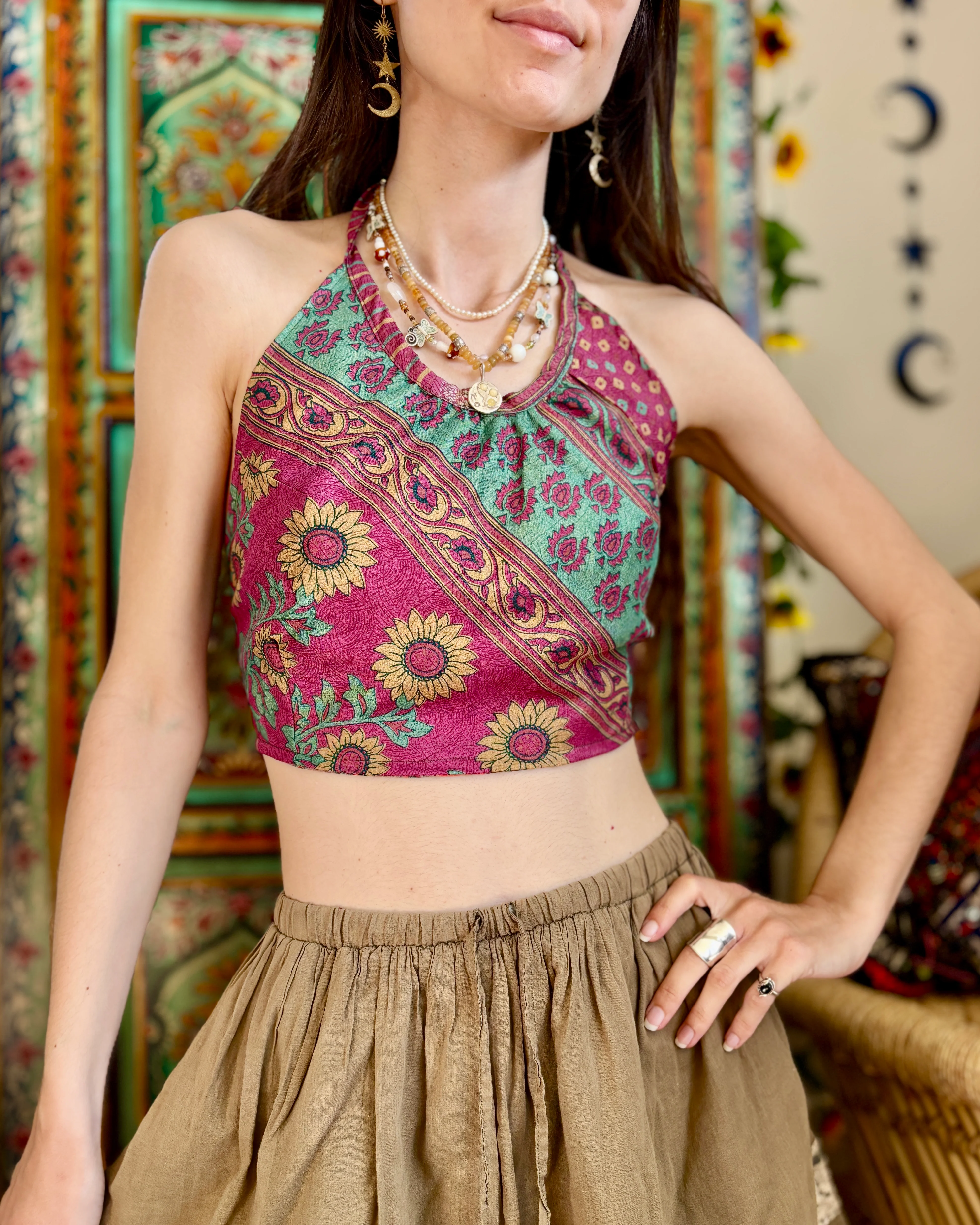 Floral Ethnic Crop Top