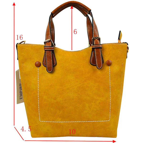 Elegant Faux Leather Tote Bag