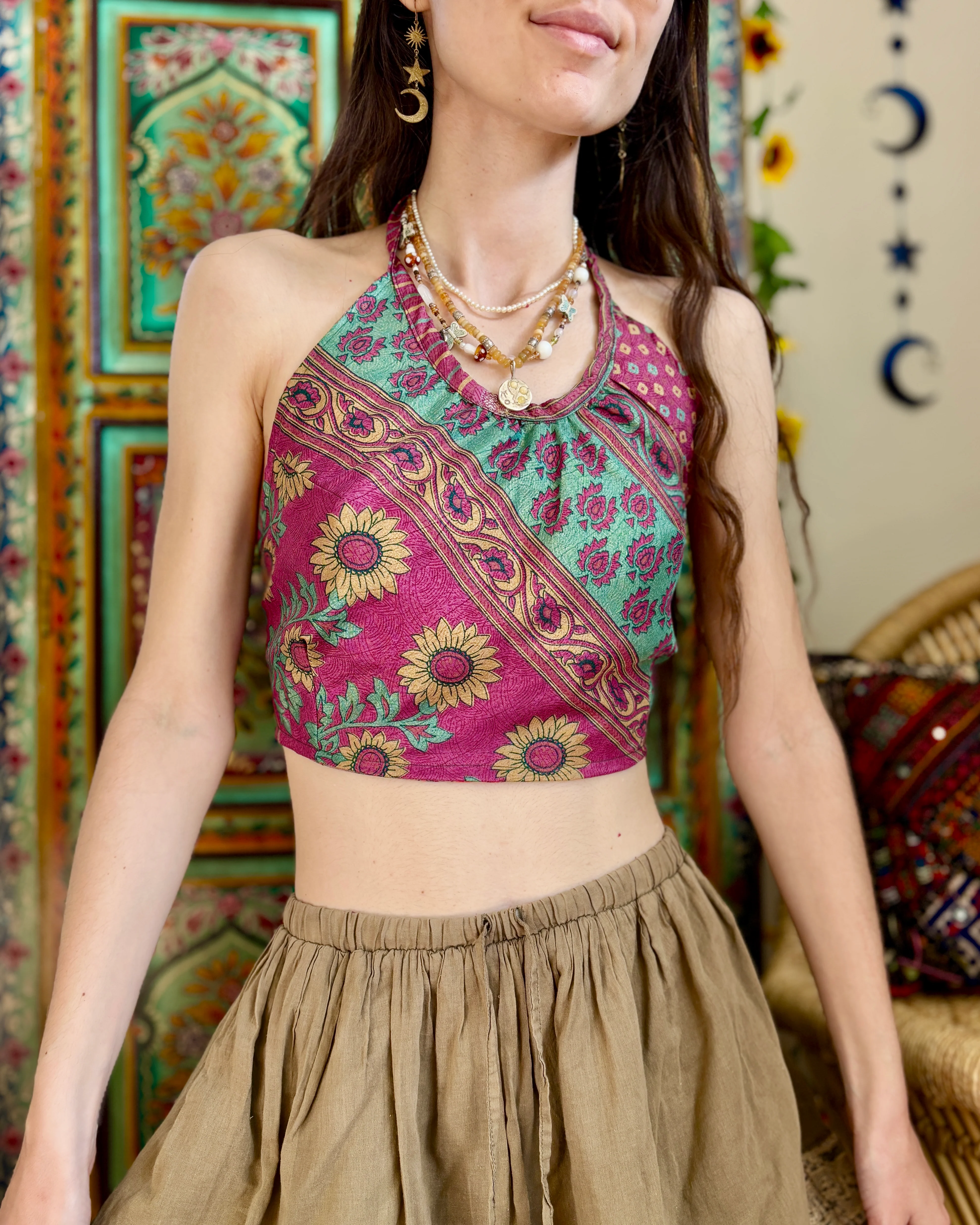 Floral Ethnic Crop Top