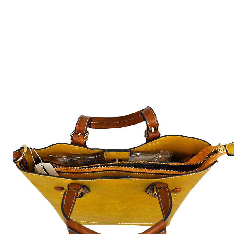 Elegant Faux Leather Tote Bag