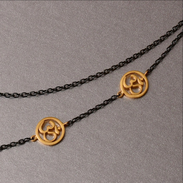 Elegant Harmony Symbol Necklace