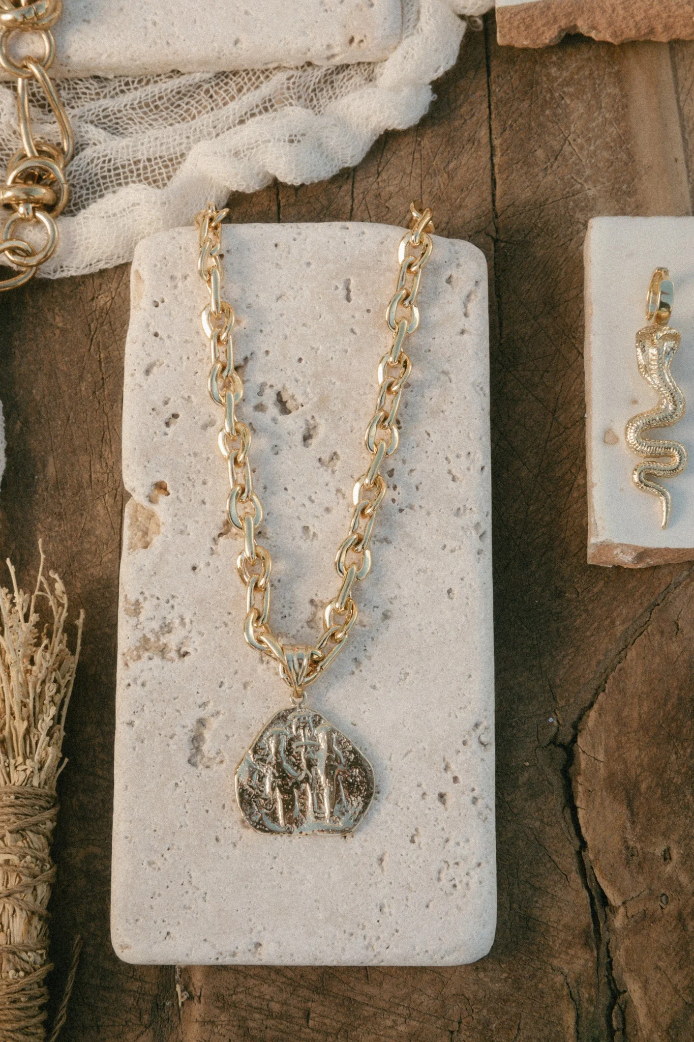 Elegant Vintage-Inspired Charm Necklace